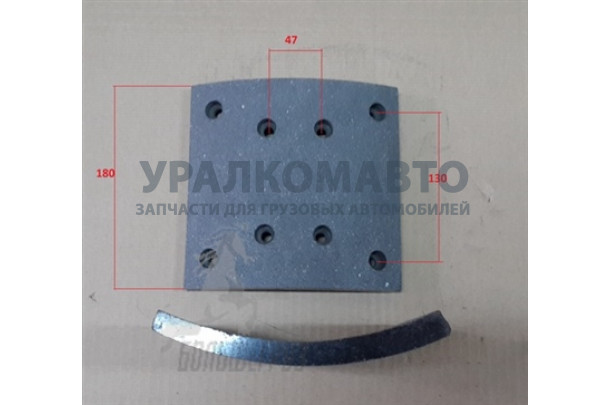 Накладка тормозная задняя (8 отверстий) HUATAI